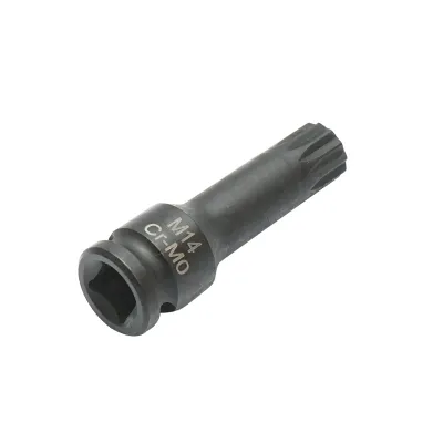 Cheie tubulara de impact bit spline M14, 60mm, patrat 3/8 inch Cr-Mo - imagine 4