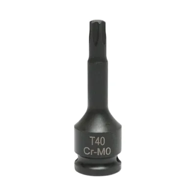 Cheie tubulara de impact bit torx T40, 60mm, patrat 3/8 inch Cr-Mo