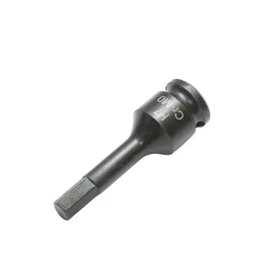 Cheie tubulara de impact bit hexagonal H7, 60mm, patrat 3/8 inch Cr-Mo - imagine 2