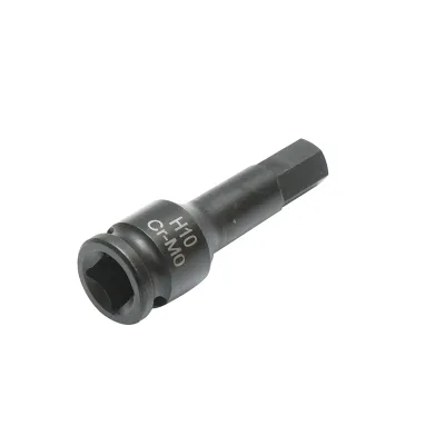 Cheie tubulara de impact bit hexagonal H10, 60mm, patrat 3/8 inch Cr-Mo - imagine 4