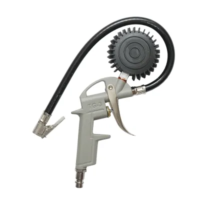 Pistol umflat roti profesional cu furtun 360mm si manometru mecanic 0-15 bar - imagine 2