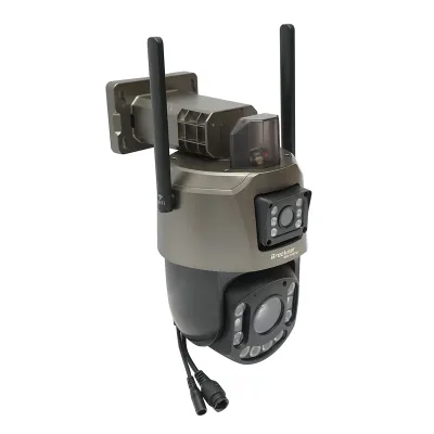 Camera de supraveghere lentila duala 6MP, WIFI P2P, rotativa 360 PTZ cu senzor de miscare, sirena, detectie umana si aplicatie iCSee - imagine 4