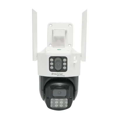 Camera de supraveghere lentila duala 6MP, WIFI P2P, rotativa 360 PTZ cu senzor de miscare, sirena, detectie umana, google assistant si aplicatie iCSee