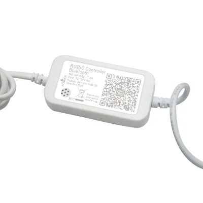 Kit lumini decorative smart RGBIC 15m pentru exterior cu telecomanda, control vocal, aplicatie Surplife - imagine 5