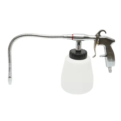 Pistol curatare motor cu aer comprimat tip Tornador, furtun metalic flexibil, rezervor 1L