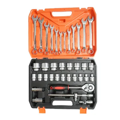 Trusa chei tubulare 8-32mm si chei fixe combinate 8-19mm, 1/2 antrenor cu clichet 37 piese Breckner Germany - imagine 3