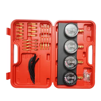 Trusa sincronizare injectie, carburatoare cu 4 manometre si adaptoare Breckner Germany - imagine 3