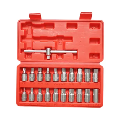 Trusa chei busoane baie ulei cu profil patrat, hex, torx 21 piese Breckner Germany - imagine 2