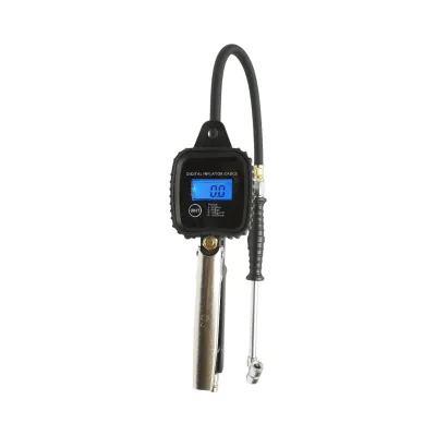 Pistol umflat roti profesional cu furtun 400mm si manometru digital 0-18 bar Breckner Germany