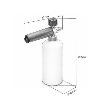 Lance spumare cu rezervor 1L pentru aparat de spalat cu presiune Breckner Germany	 - imagine 4