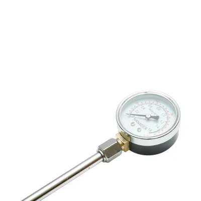 Manometru presiune anvelope analog cap dublu 0-16 bar Breckner Germany - imagine 5