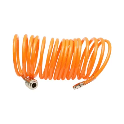 Set 5 piese aer comprimat cu furtun spiralat 5m, pistol spalat, vopsit, umflat si suflat aer Breckner Germany - imagine 11
