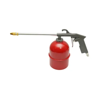 Set 5 piese aer comprimat cu furtun spiralat 5m, pistol spalat, vopsit, umflat si suflat aer Breckner Germany - imagine 2
