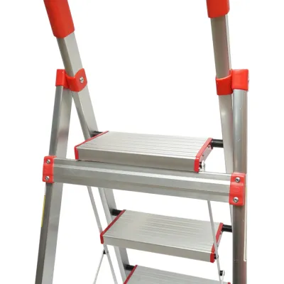 Scara aluminiu pliabila, 3 trepte antiderapante, inaltime 68cm, sarcina maxima 130Kg - imagine 8