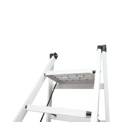 Scara metalica pliabila, 5 trepte cauciuc antiderapant, inaltime 154cm, sarcina maxima 150Kg - imagine 9