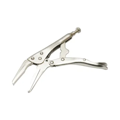 Cleste autoblocant cu falci curbate tip V 250mm Cr-V - imagine 2