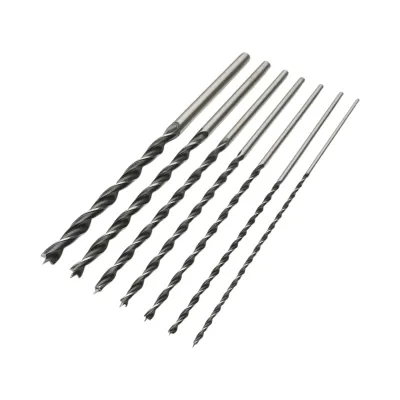 Set 7 burghie 4-12mm, lungime 300mm cu tija cilindrica pentru lemn