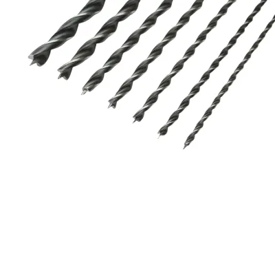 Set 7 burghie 4-12mm, lungime 300mm cu tija cilindrica pentru lemn - imagine 5