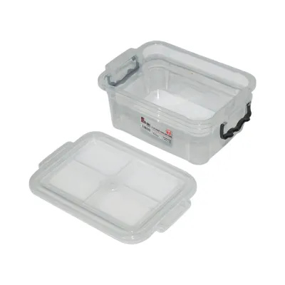 Cutie depozitare 0.8L transparenta cu capac din plastic 160x120x70mm - imagine 5