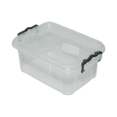 Cutie depozitare 0.8L transparenta cu capac din plastic 160x120x70mm - imagine 4