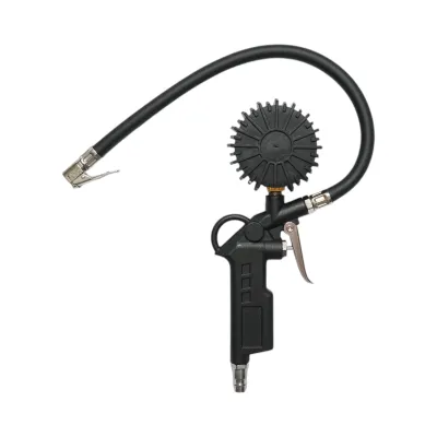 Pistol umflat roti cu furtun si manometru mecanic 0-12 bar - imagine 2