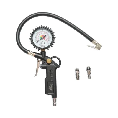 Pistol umflat roti cu furtun si manometru mecanic 0-12 bar