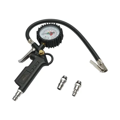 Pistol umflat roti cu furtun si manometru mecanic 0-12 bar - imagine 3