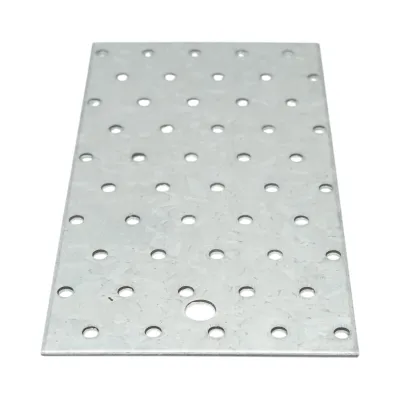 Placa perforata 100x200mm, grosime 2mm, otel zincat - imagine 3