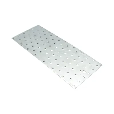 Placa perforata 120x300mm, grosime 2mm, otel zincat - imagine 3