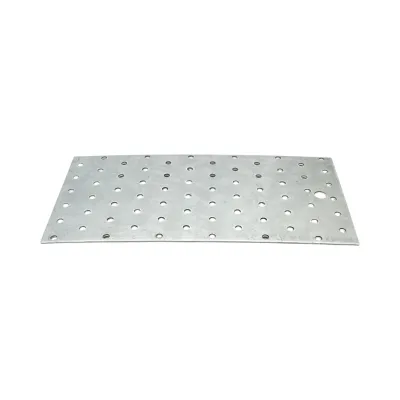 Placa perforata 120x240mm, grosime 2mm, otel zincat - imagine 2