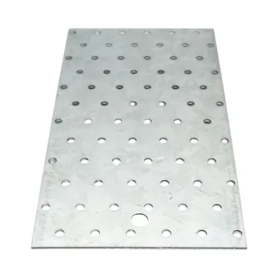 Placa perforata 120x240mm, grosime 2mm, otel zincat - imagine 3