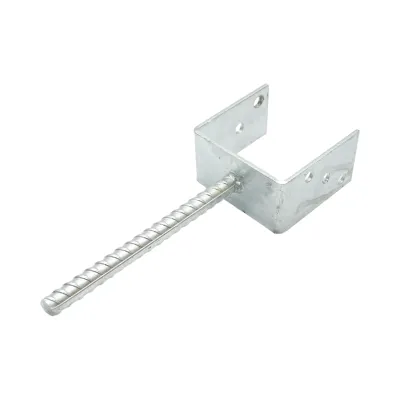 Papuc reazem cu tija 101x60x102mm, grosime 4mm, otel zincat