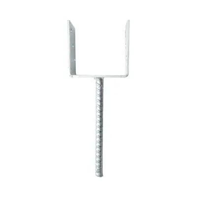 Papuc reazem cu tija 101x60x102mm, grosime 4mm, otel zincat - imagine 4