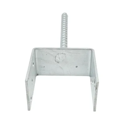 Papuc reazem cu tija 101x60x102mm, grosime 4mm, otel zincat - imagine 3