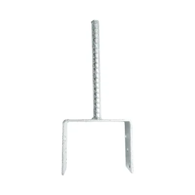 Papuc reazem cu tija 121x60x102mm, grosime 4mm, otel zincat - imagine 5