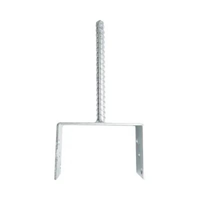 Papuc reazem cu tija 151x60x125mm, grosime 4mm, otel zincat - imagine 5