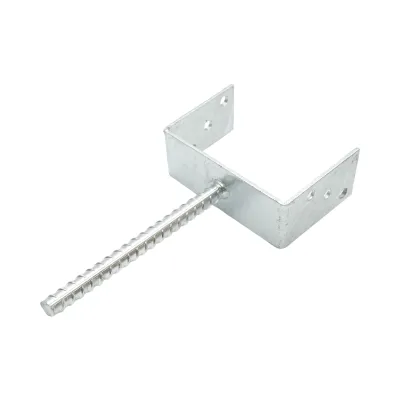 Papuc reazem cu tija 151x60x125mm, grosime 4mm, otel zincat