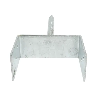 Papuc reazem cu tija 141x60x102mm, grosime 4mm, otel zincat - imagine 4