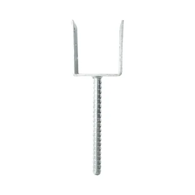 Papuc reazem cu tija 81x60x102mm, grosime 4mm, otel zincat - imagine 3