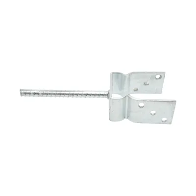 Papuc reazem cu tija 101x60x125mm, grosime 5mm, otel zincat - imagine 2