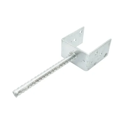 Papuc reazem cu tija 91x60x102mm, grosime 4mm, otel zincat