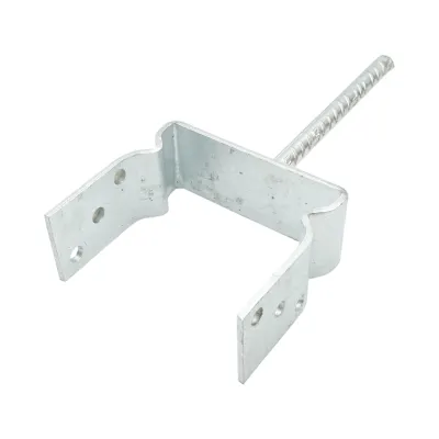 Papuc reazem cu tija 141x60x125mm, grosime 5mm, otel zincat - imagine 4
