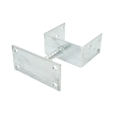 Papuc reazem cu talpa fixa 102x60x101mm, grosime 5mm, otel zincat - imagine 3