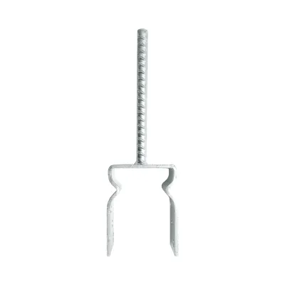 Papuc reazem cu tija 91x60x125mm, grosime 5mm, otel zincat - imagine 3