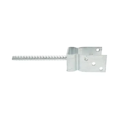 Papuc reazem cu tija 91x60x125mm, grosime 5mm, otel zincat - imagine 2