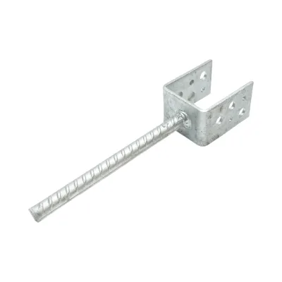 Papuc reazem cu tija 61x50x80mm, grosime 4mm, otel zincat