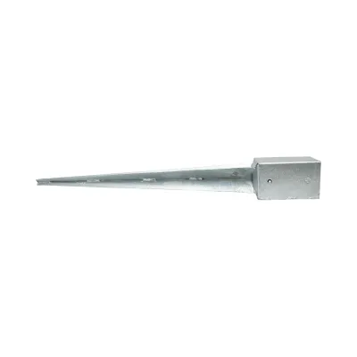 Suport stalp tip tarus 91x91x750mm, grosime 2mm, otel zincat - imagine 3