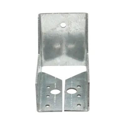 Papuc grinda tip B 60x100mm, grosime 2mm, otel zincat - imagine 2
