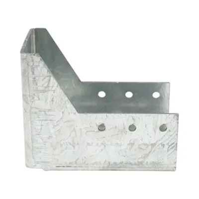 Papuc grinda tip B 60x100mm, grosime 2mm, otel zincat - imagine 5