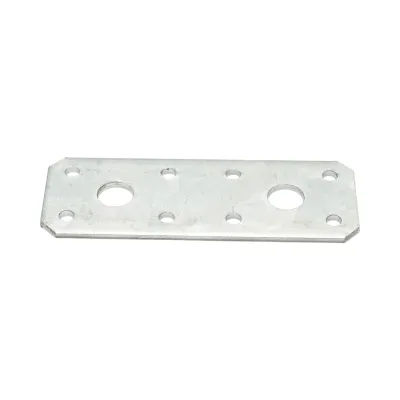 Element de imbinare plat 96x35mm, grosime 2.5mm, otel zincat - imagine 2